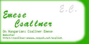 emese csallner business card